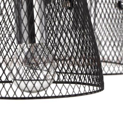 Люстра 662403/5 40Вт E14 черный-хром 63х63х30 см