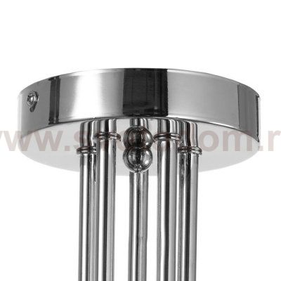 Люстра 662403/5 40Вт E14 черный-хром 63х63х30 см