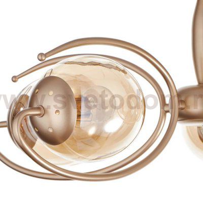 Люстра 662408/5 40Вт E14 золото 68х68х27 см