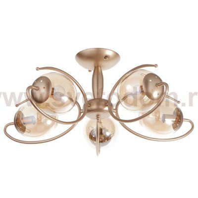 Люстра 662408/5 40Вт E14 золото 68х68х27 см