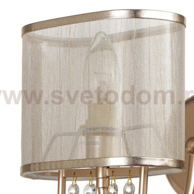 Бра 662409/1 40Вт E14 золото 21х18х18 см