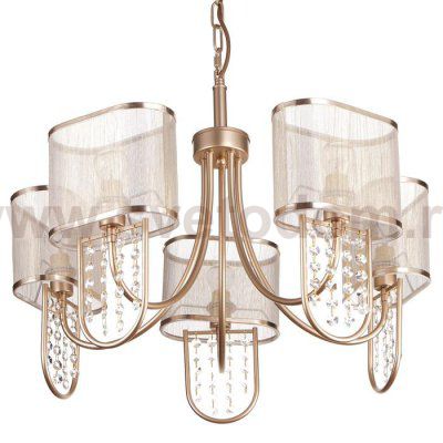 Люстра 662410/5 40Вт E14 золото 60х60х73 см