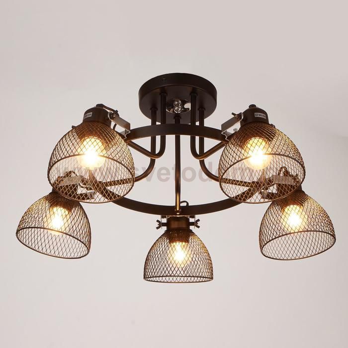 Люстра 662412/5 40Вт E14 черный 70х70х40 см