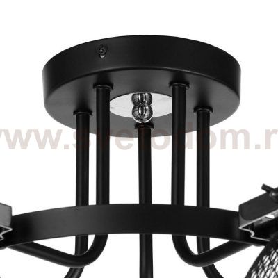 Люстра 662412/5 40Вт E14 черный 70х70х40 см