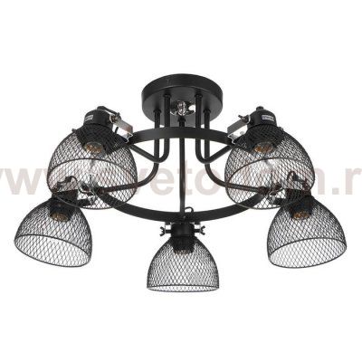 Люстра 662412/5 40Вт E14 черный 70х70х40 см