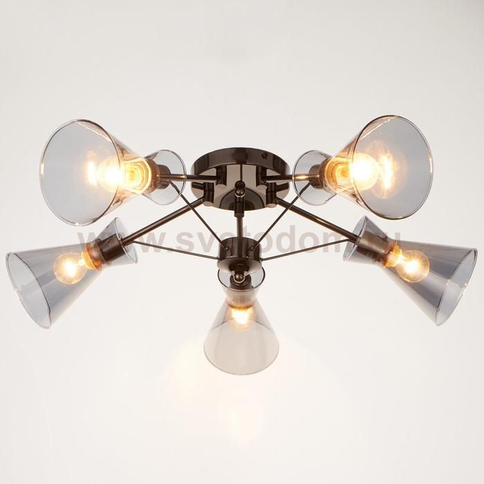 Люстра 662438/5 E14 40Вт черный хром  59х59х22 см