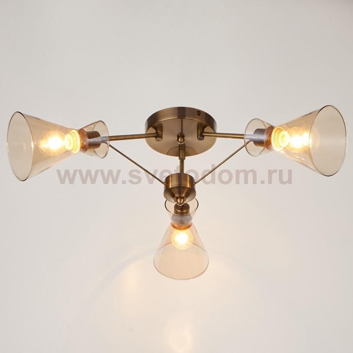 Люстра 662440/3 E14 40Вт бронза 59х59х22 см