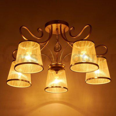 Люстра 662449/5 E14 40Вт золото 64х64х35 см