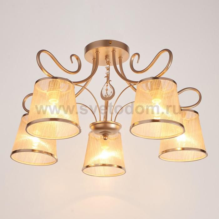 Люстра 662449/5 E14 40Вт золото 64х64х35 см