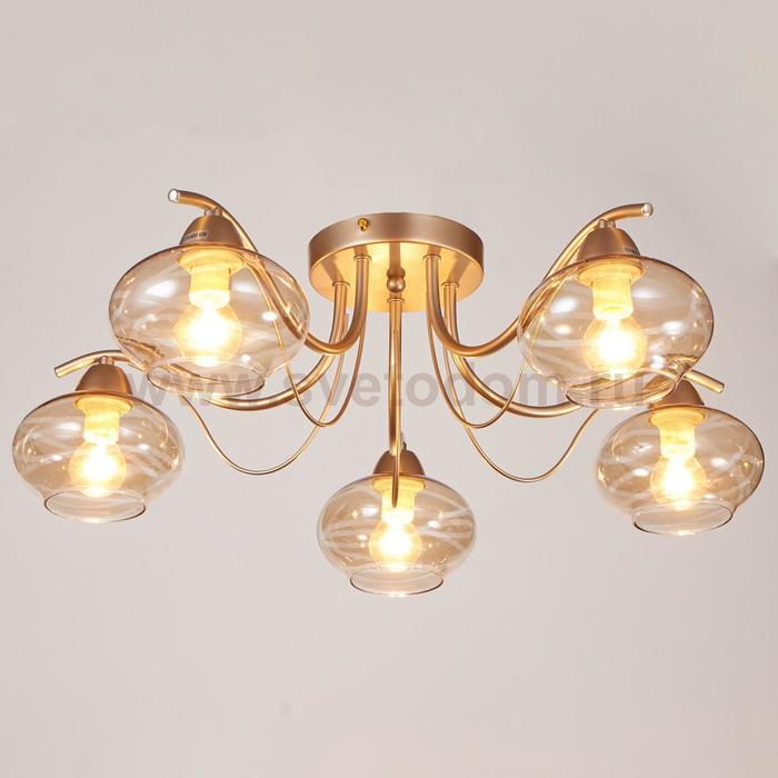 Люстра 662475/5 E14 40Вт золото 61х61х19 см