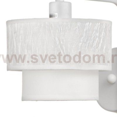 Бра 662476/1 E14 40Вт белый-хром 23х15х18 см