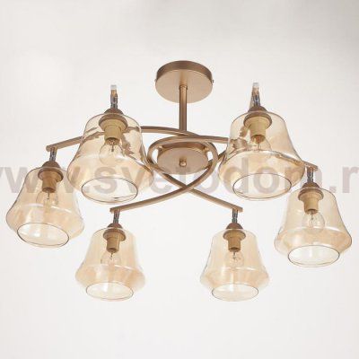 Люстра 662483/6 E14 40Вт золото 65х65х30 см