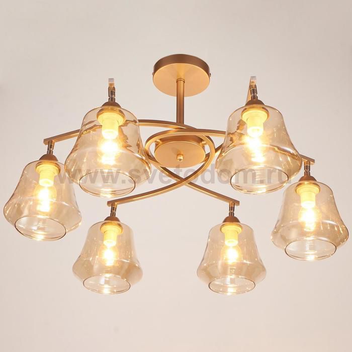 Люстра 662483/6 E14 40Вт золото 65х65х30 см