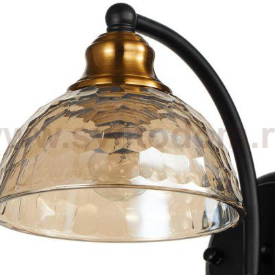 Бра 662484/1 E27 40Вт черный-бронза 25х15х19 см