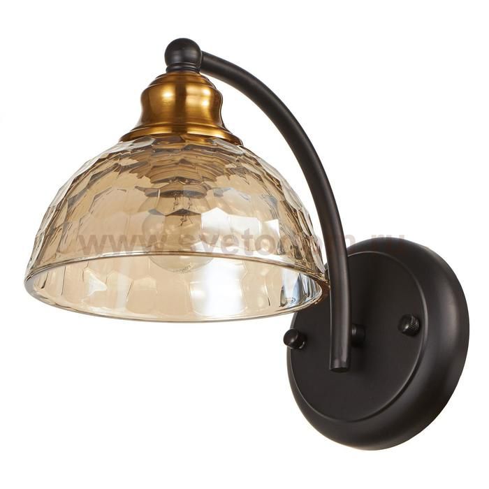 Бра 662484/1 E27 40Вт черный-бронза 25х15х19 см