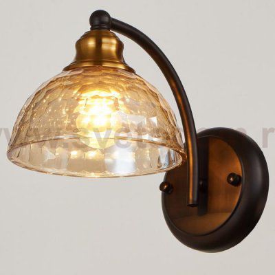 Бра 662484/1 E27 40Вт черный-бронза 25х15х19 см