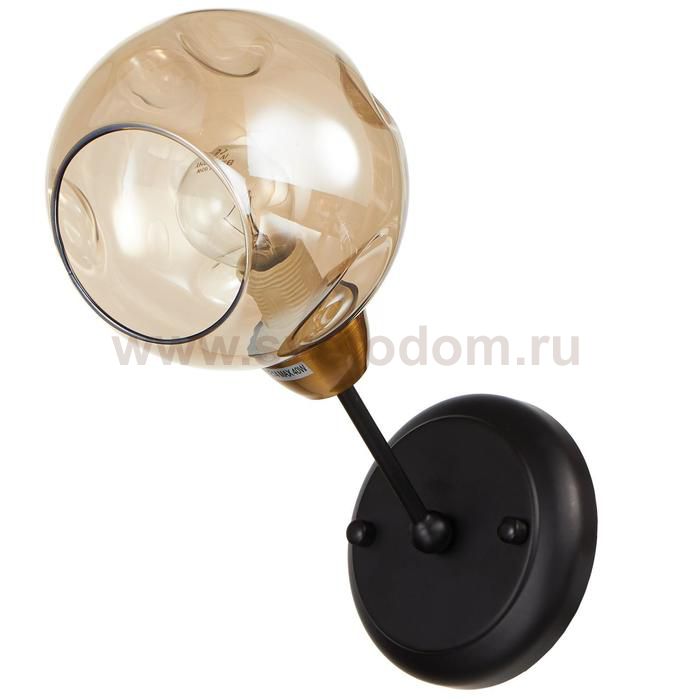 Бра 662486/1 E14 40Вт черный-бронза 24х14х23 см