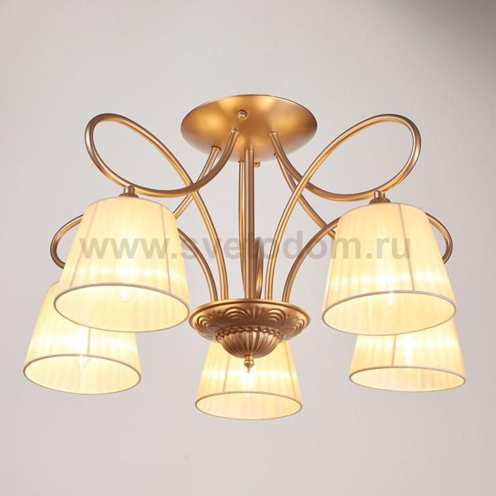 Люстра 662489/5 E14 40Вт золото 60х60х35 см