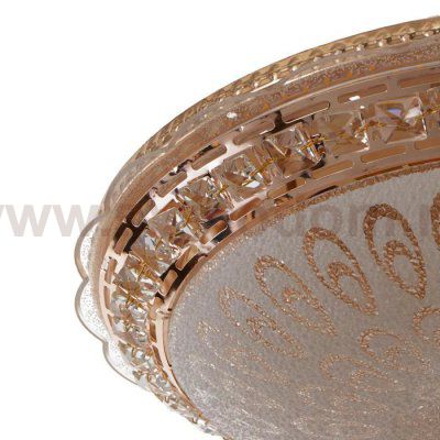 Светильник с ПДУ 670002N LED 80Вт 3 режима 3000-6000К диммер золото 50х50х11 см