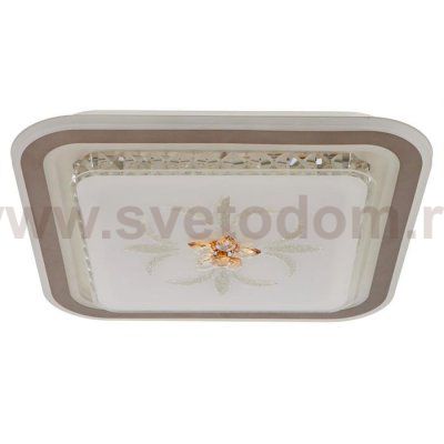 Светильник 670010N LED 80Вт 3 режима 3000-6000К диммер бело-коричневый  50х50х10 см