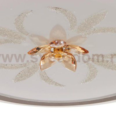 Светильник 670012N LED 80Вт 3 режима 3000-6000К диммер бело-коричневый 50х50х9 см