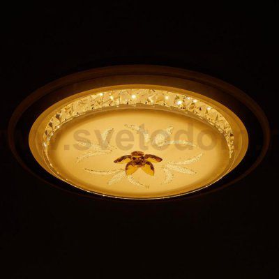 Светильник 670012N LED 80Вт 3 режима 3000-6000К диммер бело-коричневый 50х50х9 см