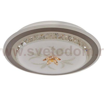 Светильник 670012N LED 80Вт 3 режима 3000-6000К диммер бело-коричневый 50х50х9 см