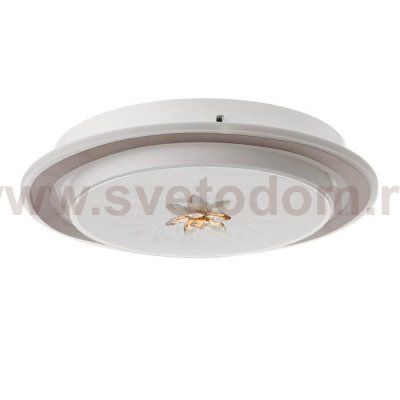 Светильник 670013N LED 80Вт 3 режима 3000-6000К диммер белый-черный 50х50х9 см