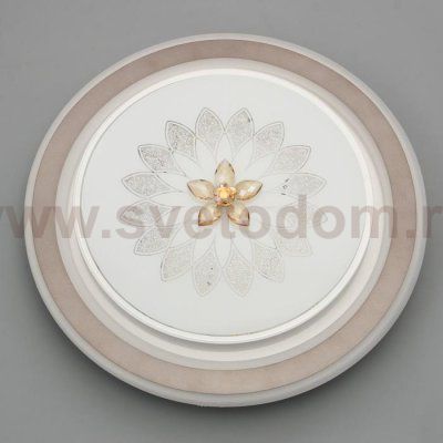 Светильник 670013N LED 80Вт 3 режима 3000-6000К диммер белый-черный 50х50х9 см