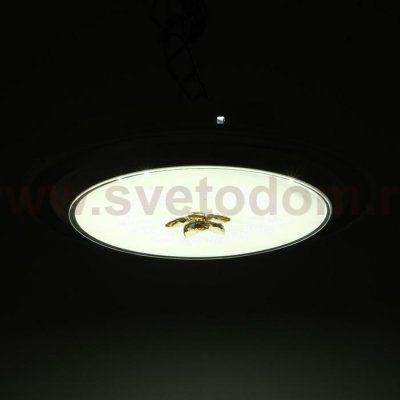 Светильник 670013N LED 80Вт 3 режима 3000-6000К диммер белый-черный 50х50х9 см