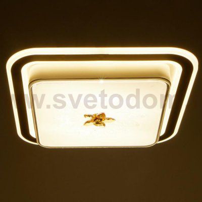 Светильник  670014N LED 80Вт 3 режима 3000-6000К диммер белый-черный 50х50х9 см