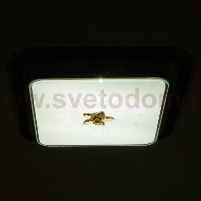 Светильник  670014N LED 80Вт 3 режима 3000-6000К диммер белый-черный 50х50х9 см