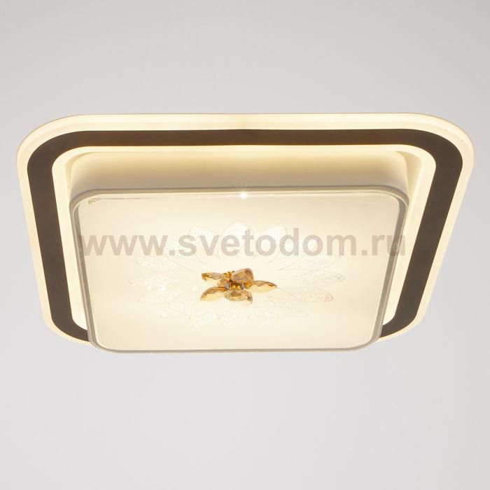 Светильник  670014N LED 80Вт 3 режима 3000-6000К диммер белый-черный 50х50х9 см