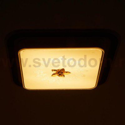 Светильник  670014N LED 80Вт 3 режима 3000-6000К диммер белый-черный 50х50х9 см