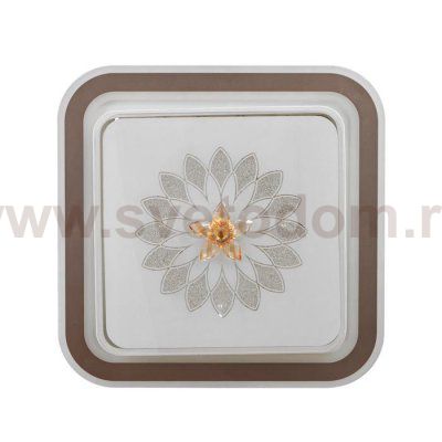 Светильник  670014N LED 80Вт 3 режима 3000-6000К диммер белый-черный 50х50х9 см