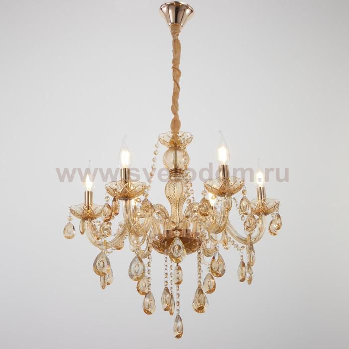 Люстра 670015/6 E14 40Вт золото 50х50х90 см