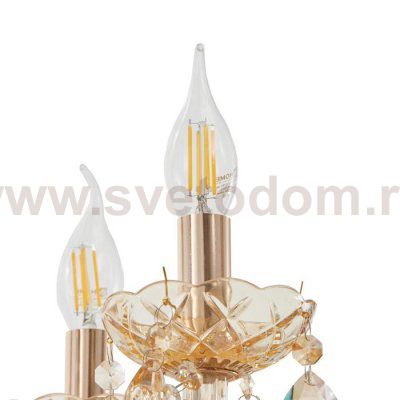 Люстра 670015/6 E14 40Вт золото 50х50х90 см