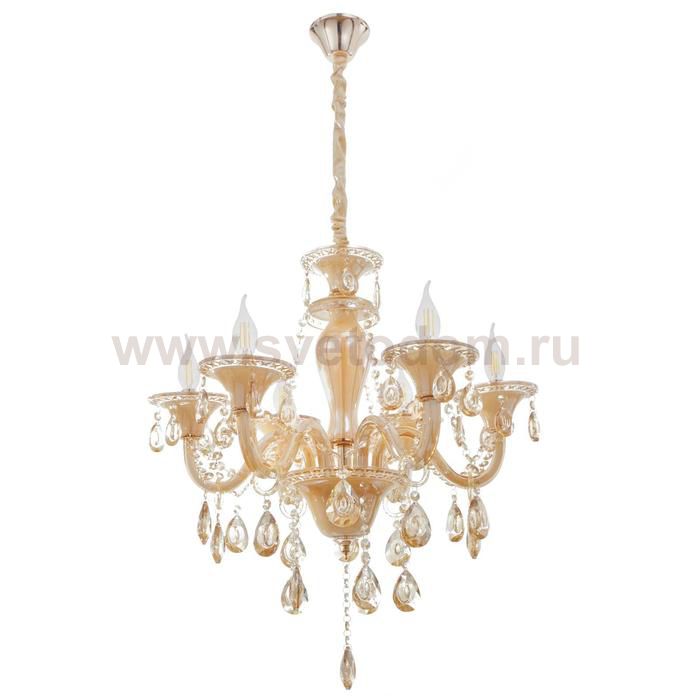 Люстра 670016/6 E14 40Вт золото 60х60х116 см