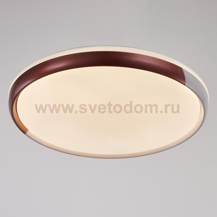 Светильник с ПДУ 670019N LED 72Вт 3 режима 3000-6000К диммер белый-бордовый 50х50х8 см