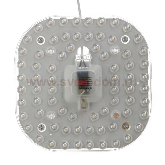Лампа модуль светодиодный с драйвером 36Вт 3 режима 3000-6000К  белый 21х21х3 см
