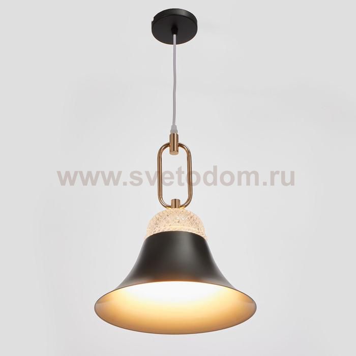 Светильник 2034823/1 E27 40Вт черный-золото 29х29х38 см