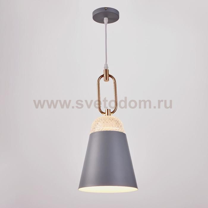 Светильник 2034825/1 E27 40Вт серый-золото 19х19х42 см