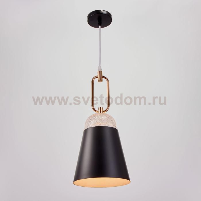 Светильник 2034826/1 E27 40Вт черный-золото 19х19х42 см