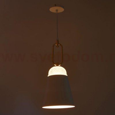 Светильник 2034827/1 E27 40Вт белый-золото 19х19х42 см