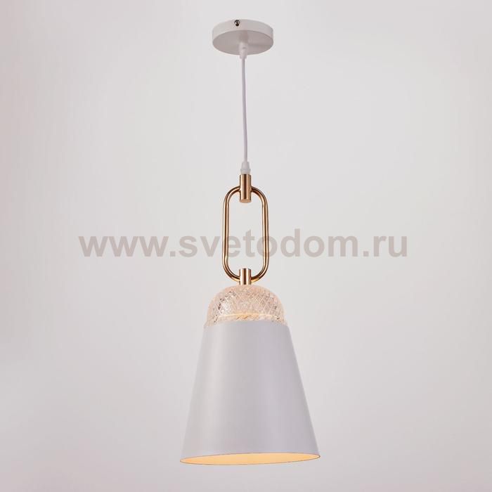 Светильник 2034827/1 E27 40Вт белый-золото 19х19х42 см