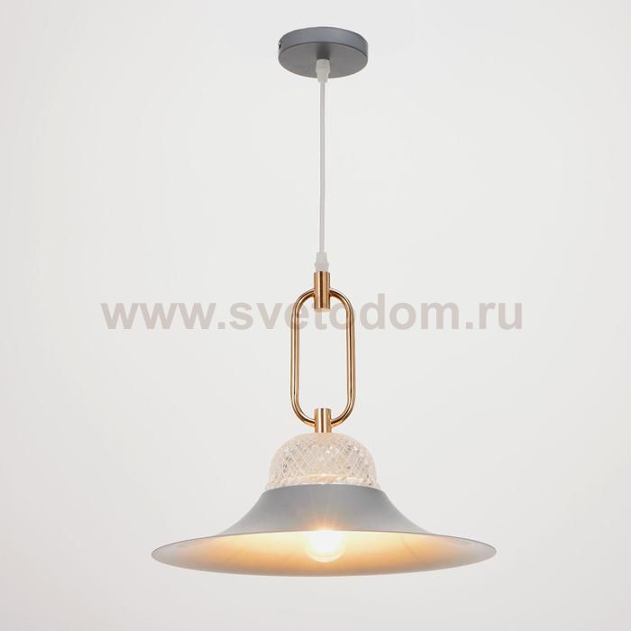 Светильник 2034828/1 E27 40Вт серый-золото 35х35х34 см