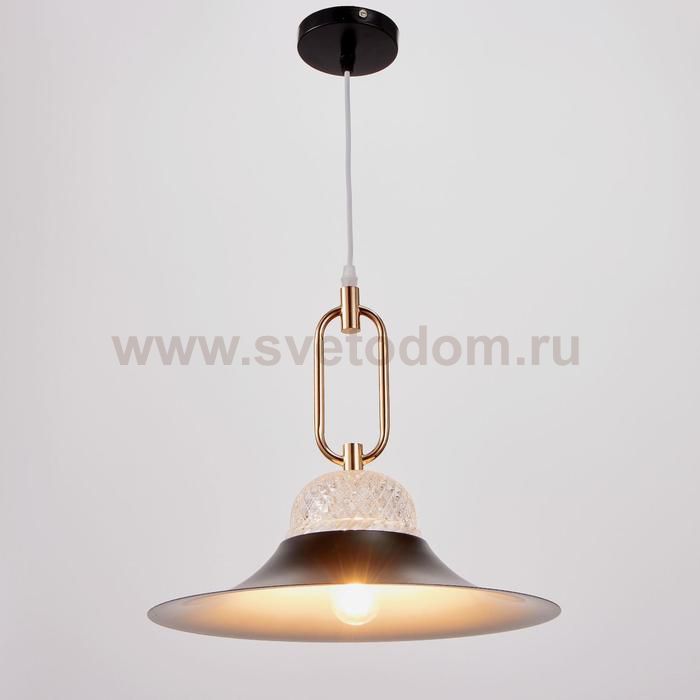 Светильник 2034829/1 E27 40Вт черный-золото 35х35х34 см