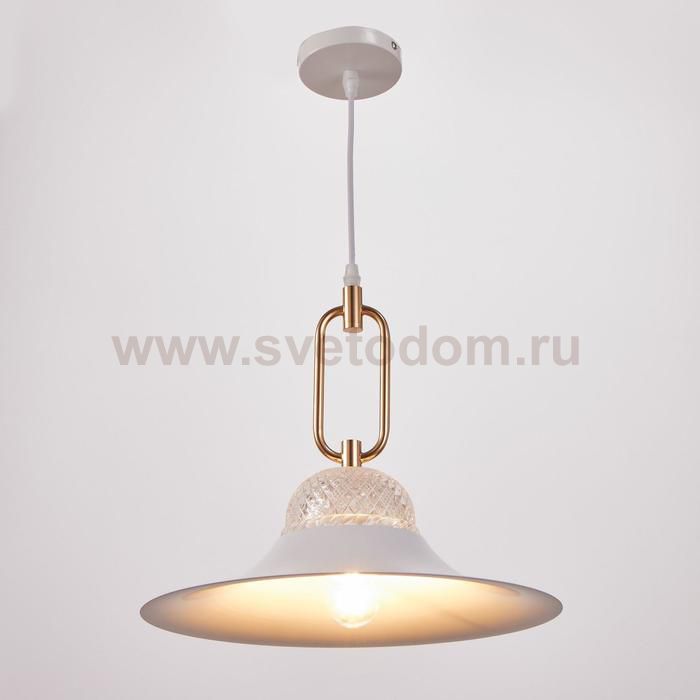 Светильник 2034830/1 E27 40Вт белый-золото 35х35х34 см