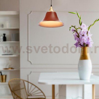 Светильник 2034839/1 E27 40Вт кофе-шампань 29х29х25 см