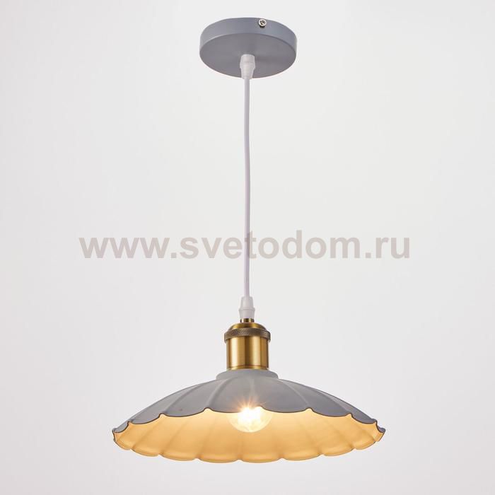 Светильник 2034849/1 E27 40Вт серый-медь 25х25х10 см